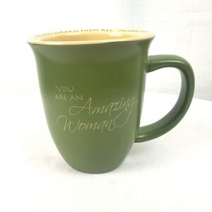 Abbey Press "You Are An Amazing Woman" Proverbs 31:29 Green Inspirational Mug